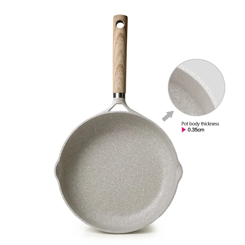 Aluminum induction skillet with non-stick coating with 28cm deep pan from the BORNEO series