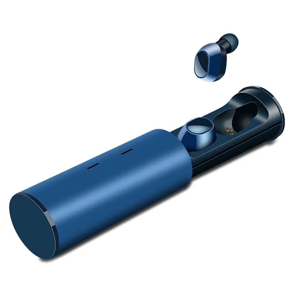 Tws-19 наушники мини Bluetooth гарнитура беспроводные Bluetooth наушники-капельки со стерео неразрушительное шумоподавление - Цвет: blue