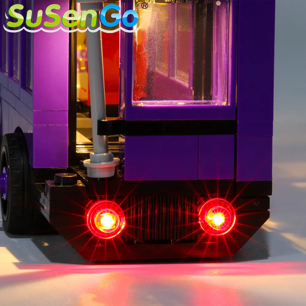 SuSenGo светодиодный светильник комплект для рыцаря автобус строительные блоки светильник ing набор совместим с 75957(модель не входит в комплект