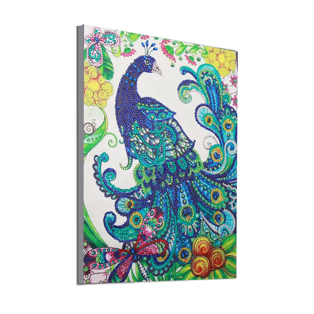

30*40cm 5D DIY Diamond Embroidery Peacock Home Decoration Round Diamond Mosaic Pictures Needlework Painting Cross Stitch Kits