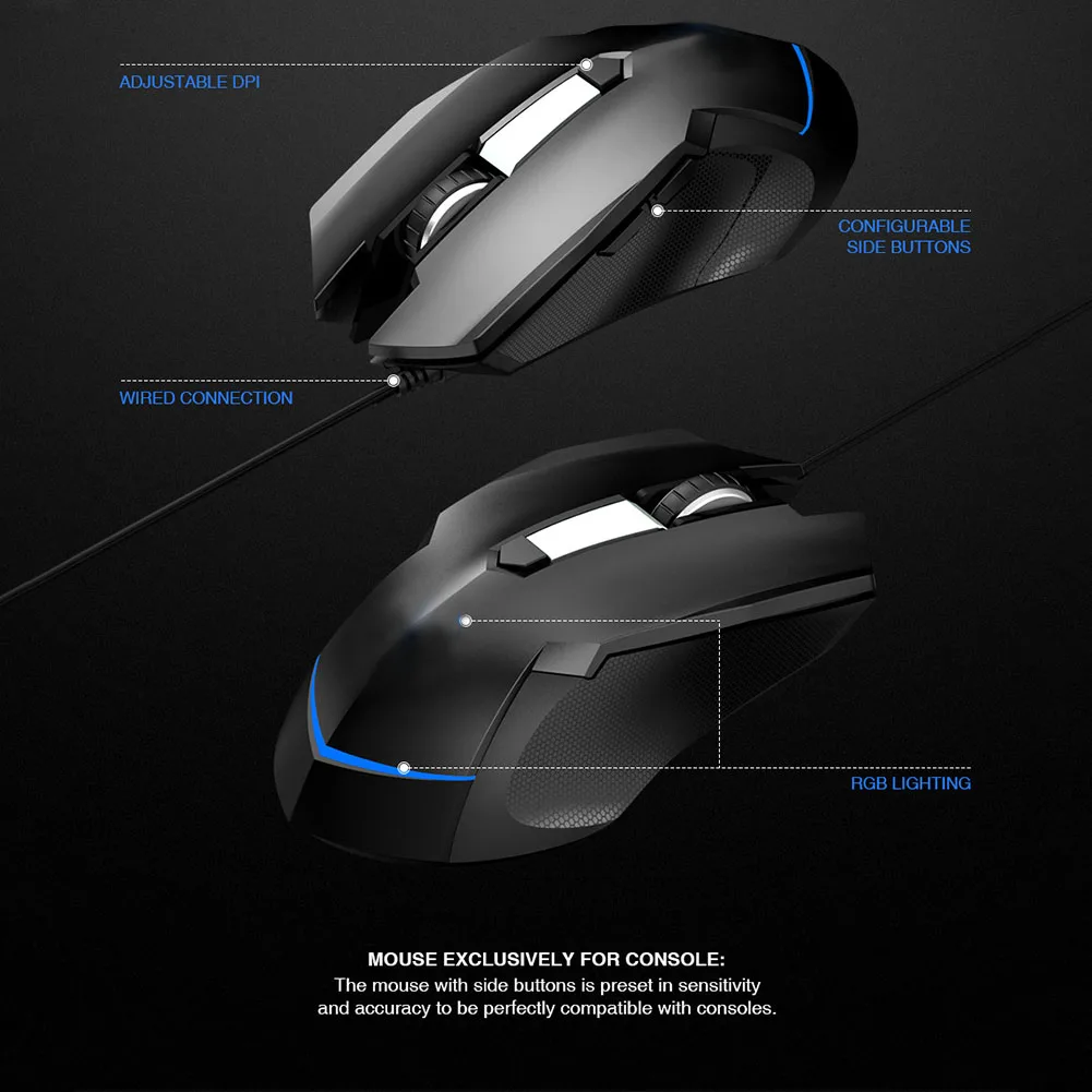  With Palmrest Gaming Keyboard Connector Wireless Converter Mouse Adapter Set Plug And Play Universa