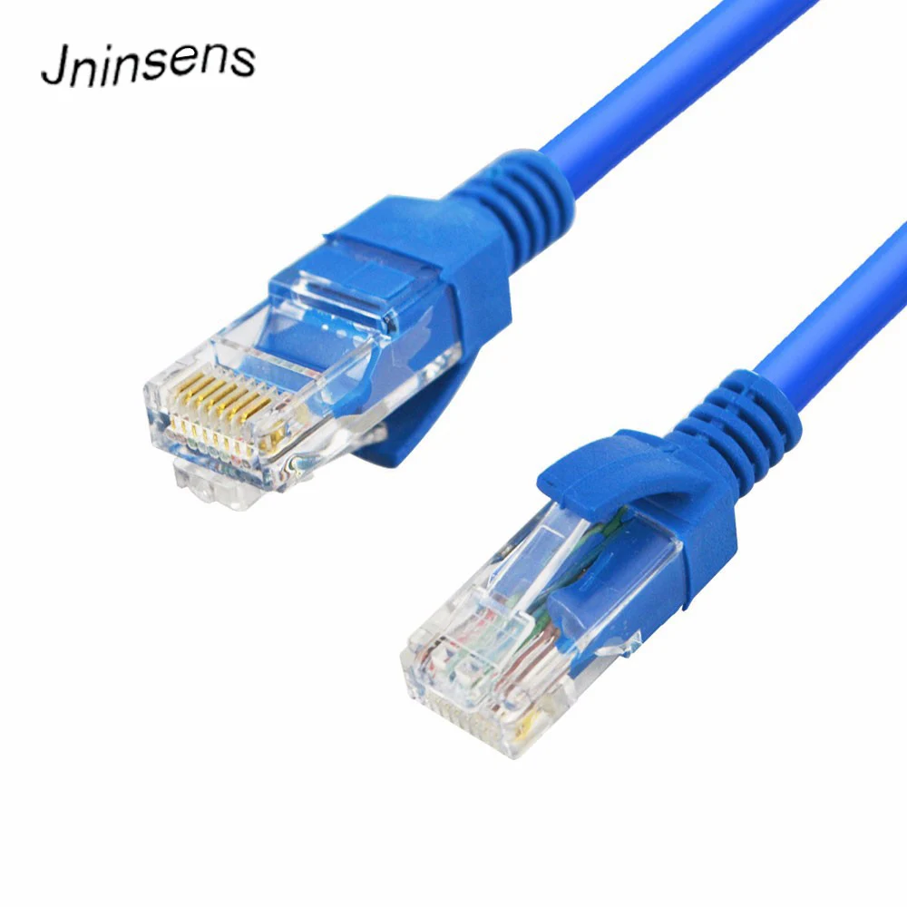Высокоскоростной прочный синий RJ45 для CAT5E CAT5 Ethernet Интернет сетевой патч LAN кабель