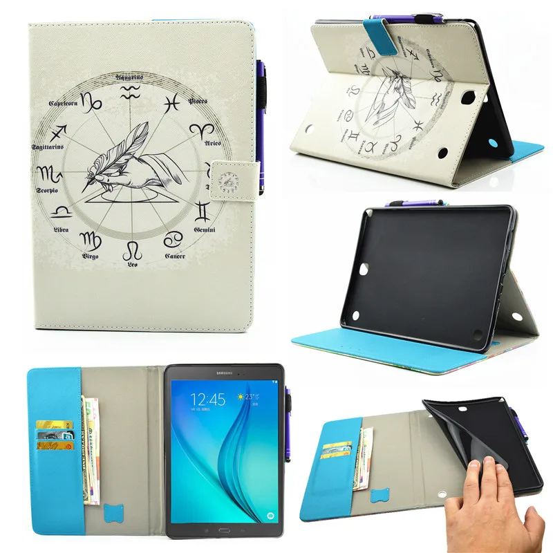 Чехол для Samsung Galaxy Tab A 9 7 флип чехол с подставкой из искусственной кожи планшета|t550
