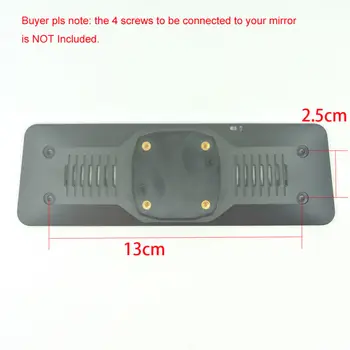 

Black Mirror Back Plate Accessory Replacement For Car DVR Instead Of Strap