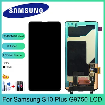 

6.4 inch AMOLED LCD For Samsung S10 PLUS LCD G9750 LCD For Samsung S10 Plus G9750 LCD Screen Touch Digitizer Assembly black