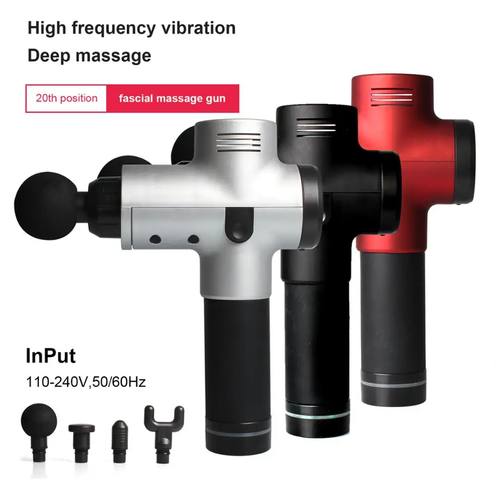 

Massage Gun, 20 Speed Cordless Handheld Deep Tissue & Muscle Massager, 20 Speeds Percussion Massage Device Featuring Quiet Glide