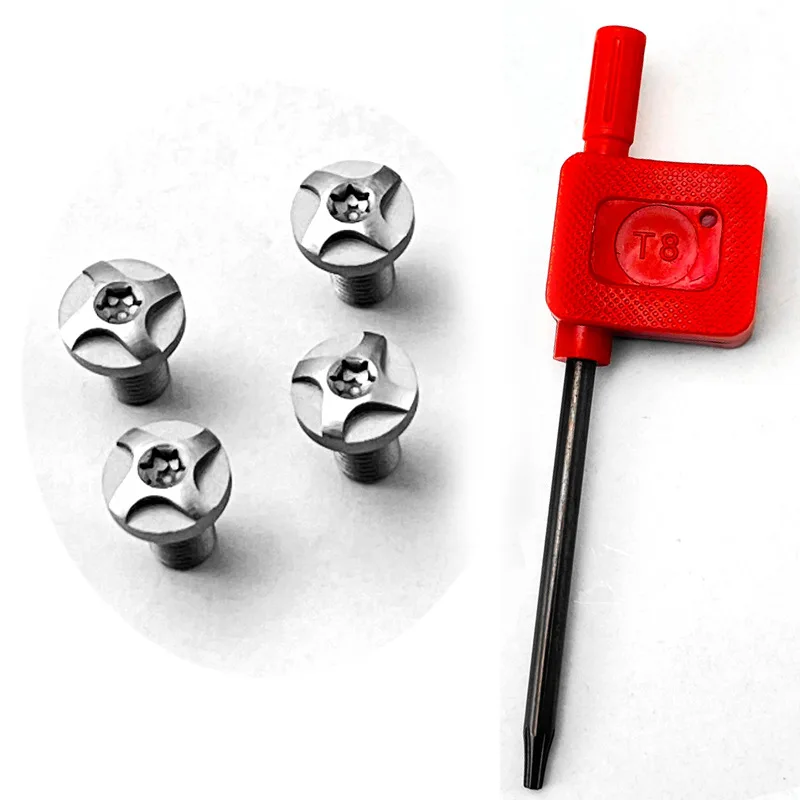 

4Pieces Screw CNC T8 Customized 1911 Grips Screws Stainless Steel CNC T8 Plum Screw 1911 Grip Nail