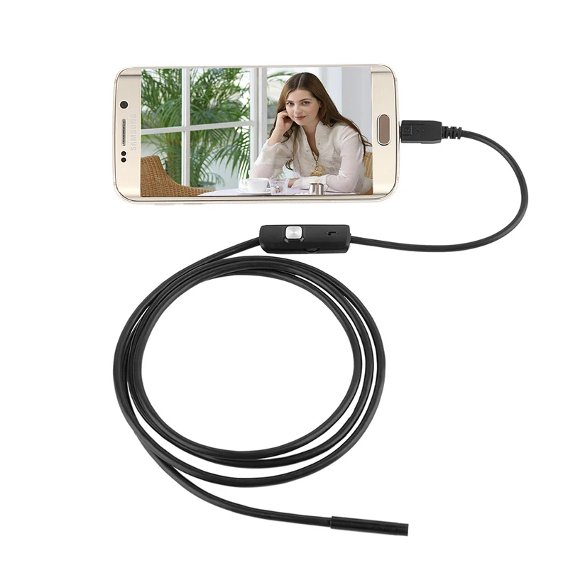 

720P USB Endoscope Camera Mini USB Camera Waterproof Inspection Borescope Camera With 6 Led For Windows Macbook PC Android Phone