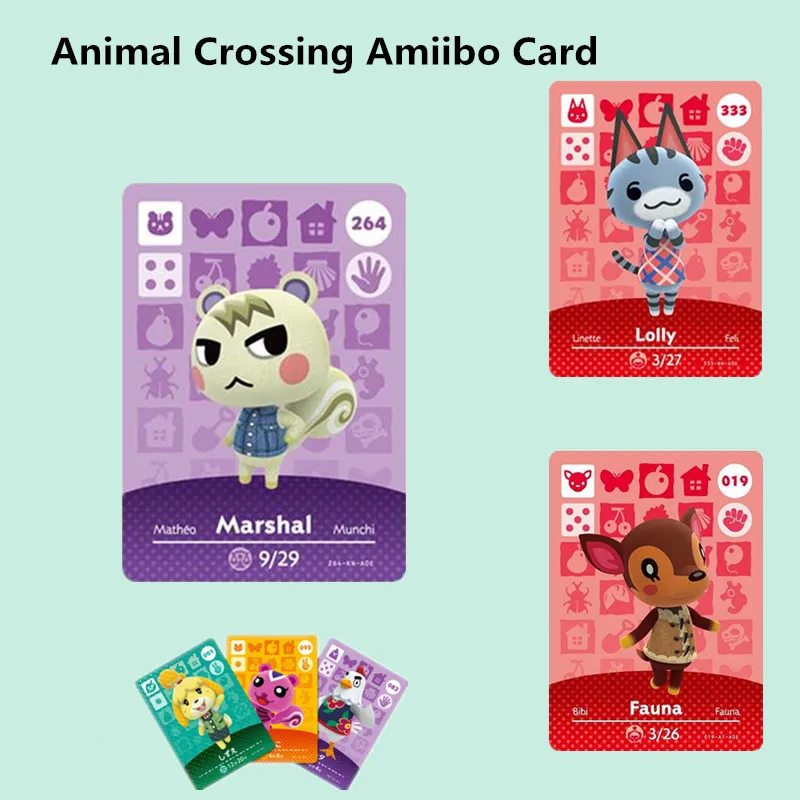 Amiibo карты животных новые горизонты для игр NS Amibo Switch/lite amiibo Card NFC серия 1 4 264 marshal