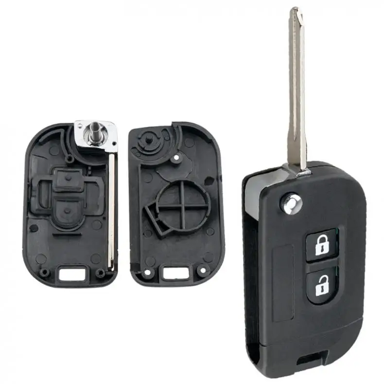 

2 ButtonsFlipFoldingModifiedRemoteKeyShellCarCaseFobCoverFit forNissanQashqai / Primera / Micra Navara / Almera Note Sunny