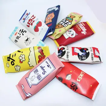 

Adeeing Pencil Bag Portable Cute Simulate Snacks Pattern Pencil Case for Stationery d20