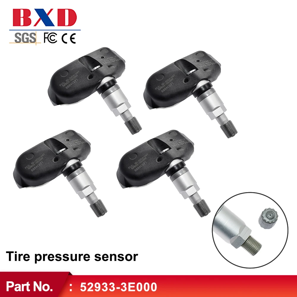 1/4pcs TPMS Tire Pressure Monitor Sensor 52933-3E000 For Hyundai Accent Sonata Tiburon KIA Amanti Sorento Sportage Tuscany | Автомобили и