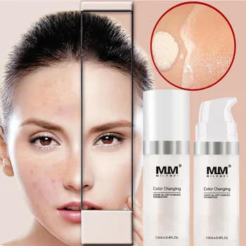 

Newly Color Changing Liquid Foundation Makeup Change to Your Skin Tone CLA88