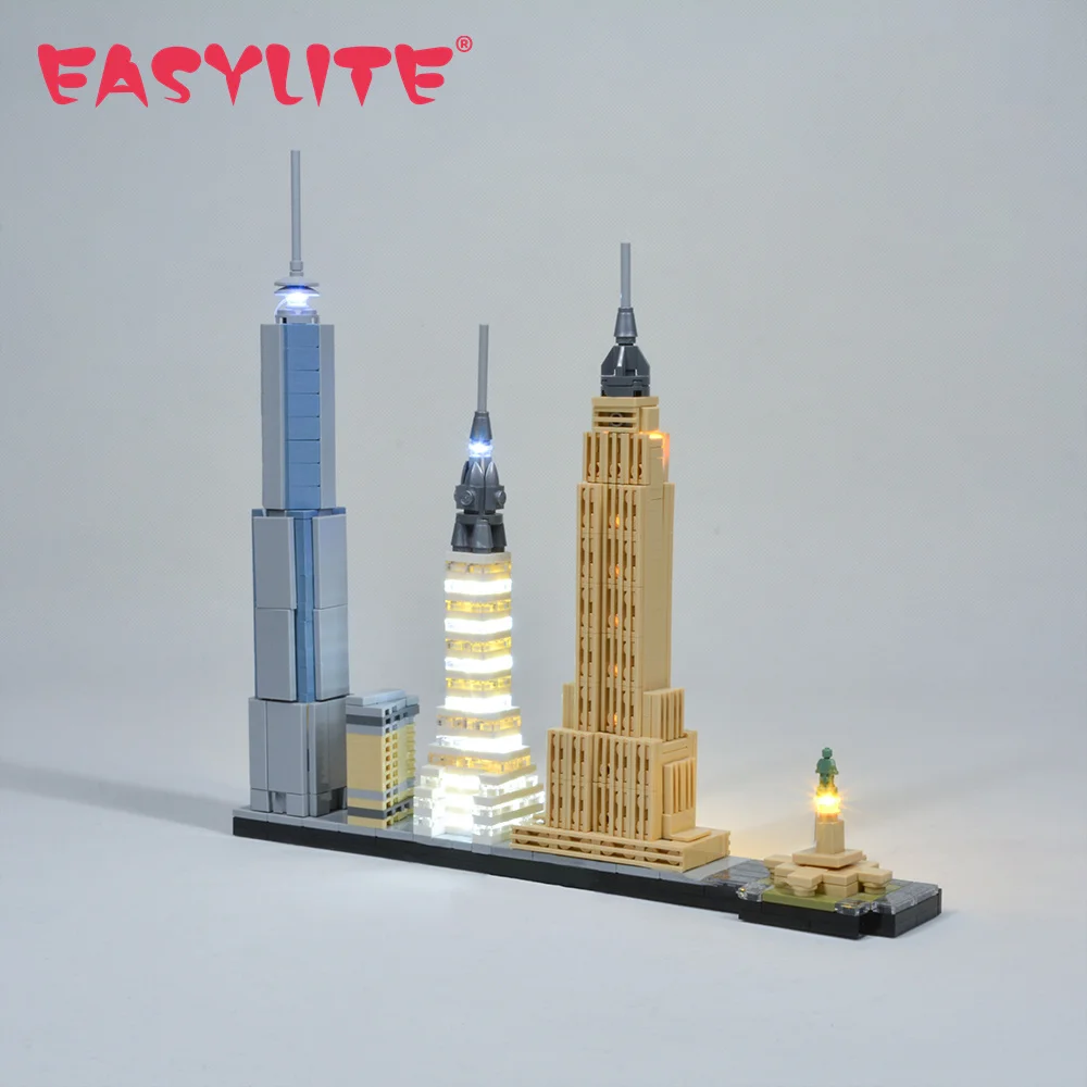 

EASYLITE LED Light Up Kit Toy For 21028 Architecture Skyline New York City Building Blocks Lighting Set Not Include Model