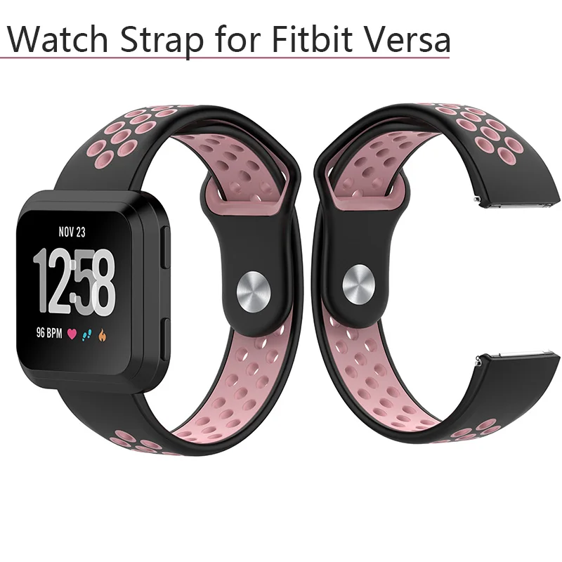 Смарт часы ремешок для Fitbit Versa силиконовый регулируемый Lite браслет спортивные