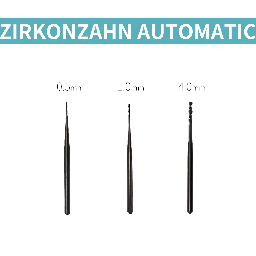 ZirkonZahn M1 фрезерный станок боры хвостовик 6 мм Размер 0,5 мм/1,0 мм/2,0 мм