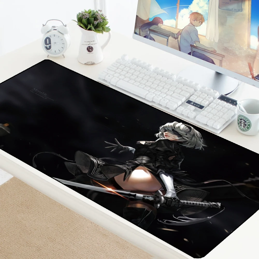 Сексуальный игровой коврик для мыши 70*30 см XL большой водонепроницаемый коврик для мыши Коврик для геймера стол карта Аниме игровая клавиатура резиновый коврик для стола