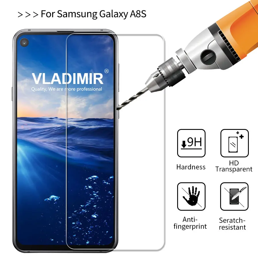2.5D закаленное Стекло для samsung Galaxy Note 10 Pro Plus A8s A10 A20 A30 A50 A70 A80 A90 M20 M30 защитная пленка