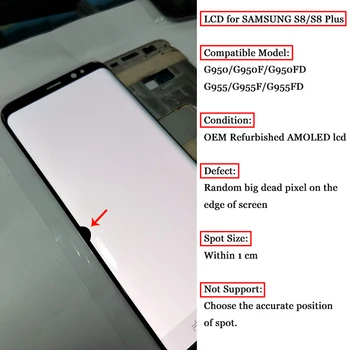 

Tested Display For Samsung Galaxy S9 PLUS G960 LCD With Screen S8 plus G950 G955 Digitizer S7 Edge G935F Touchscreen Note 8 Spot