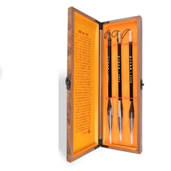 

3pcs/set Chinese Calligraphy Brushes Pen For Stone Badger Hair Writing Brush Fit For Beginners Landscape Painting Practice