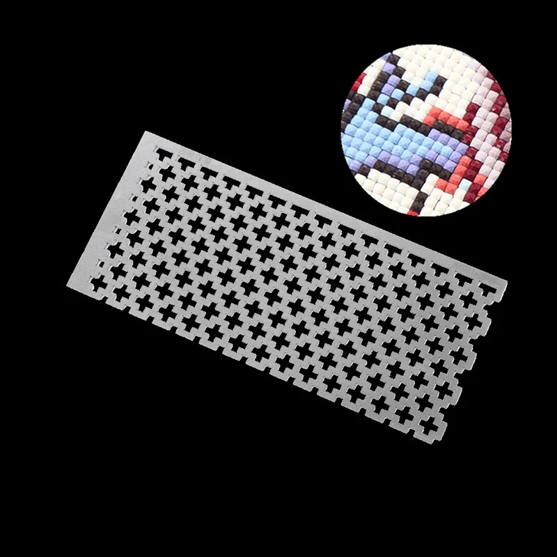 

Drawing Ruler DIY Diamond Painting Cross Stitch Tools Drawing Ruler Square Drill Diamond Embroidery Accessory Stainless Steel