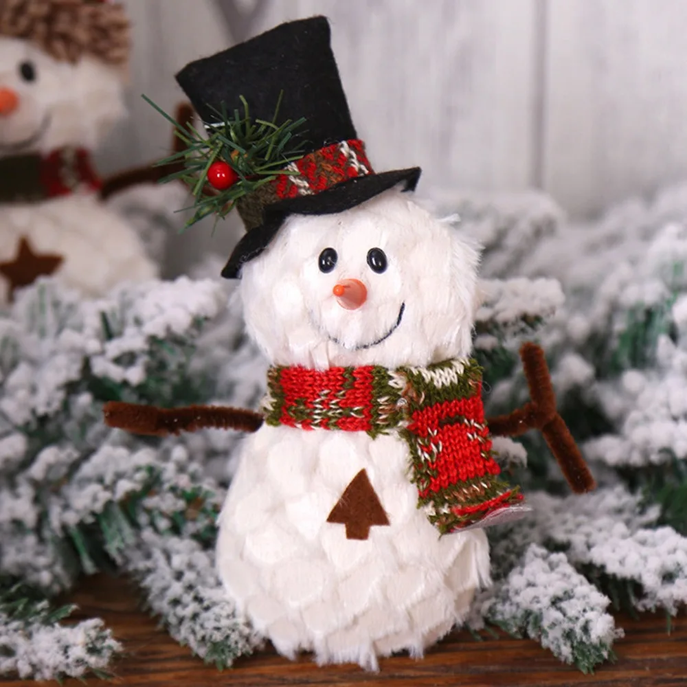 Christmas Decoration Doll Ornaments Elk Gift Window Table Simple новый год 2020 украшения (3)