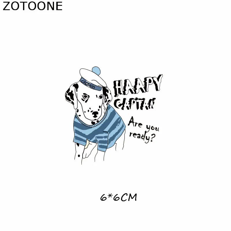 Термоклейкая нашивка ZOTOONE с изображением животных мультяшная собака тигр