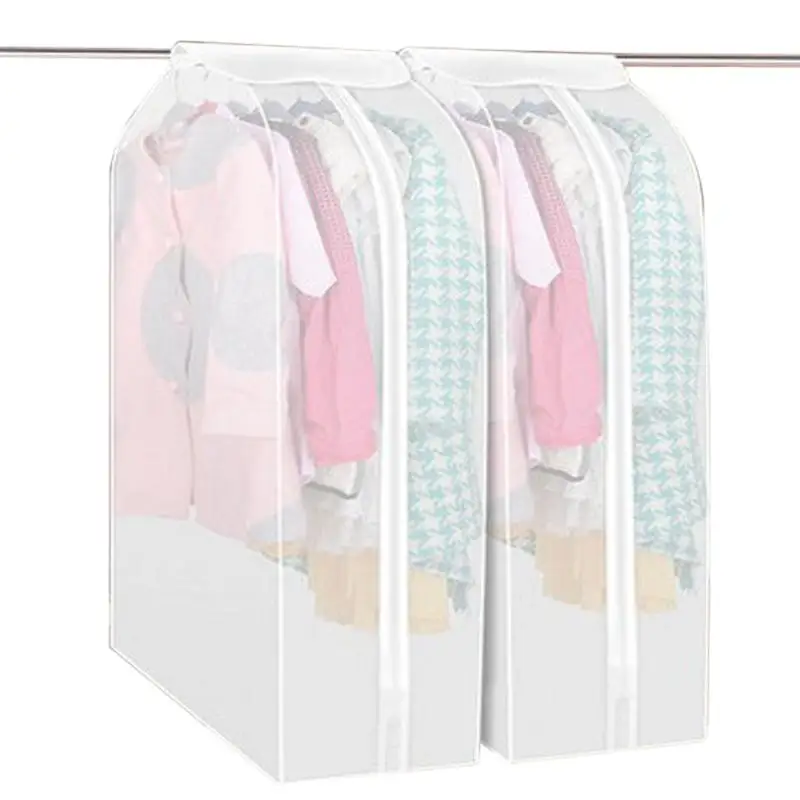 Hot Sales Transparent Storage Bags Clothes Protector Suit Coat Dust Cover Protector Clothes Storage Bags Home Hanging Organizer