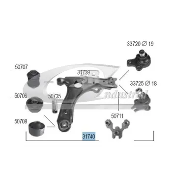 

ARMS SUSPENSION RIGHT VW PASSAT 357407151