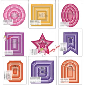 

New Metal Cutting Dies Dotted line Frame Stencils For DIY Scrapbooking Embossing Paper Wedding Cards Die Cuts 2020