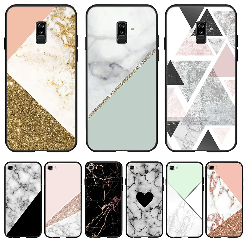 Pink Marble Luxury Soft Case for Samsung Galaxy J8 J6 J4 Plus Prime A2 Core 2018 TPU |