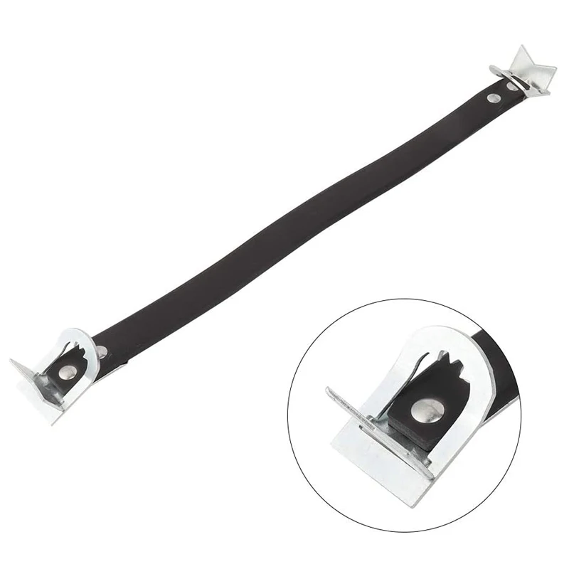 14" And 21" Battery Carrier Strap,1 pcs Black Metal Heavy Duty Side Lift Strap Car Battery Carrier