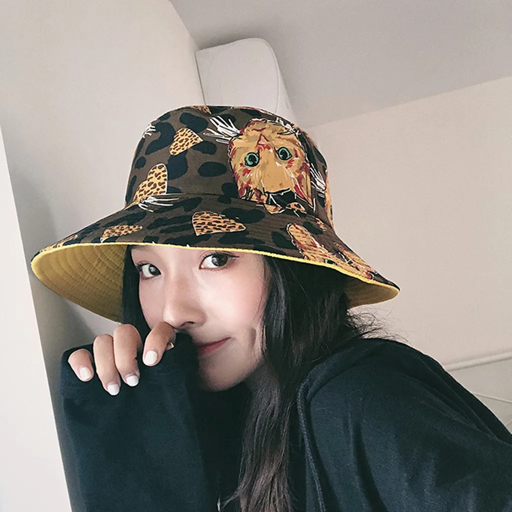 

Basin fishing Hat Men Women Printing Double-sided Wearing Visor Travel Folding fisherman hat sombrero bucket hat women gorra