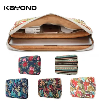 

New floral Fabric Sleeve Case Bag Notebook laptop sleeve 11/13/14/15 Inch for MacBook Air Pro Lenovo Dell HP