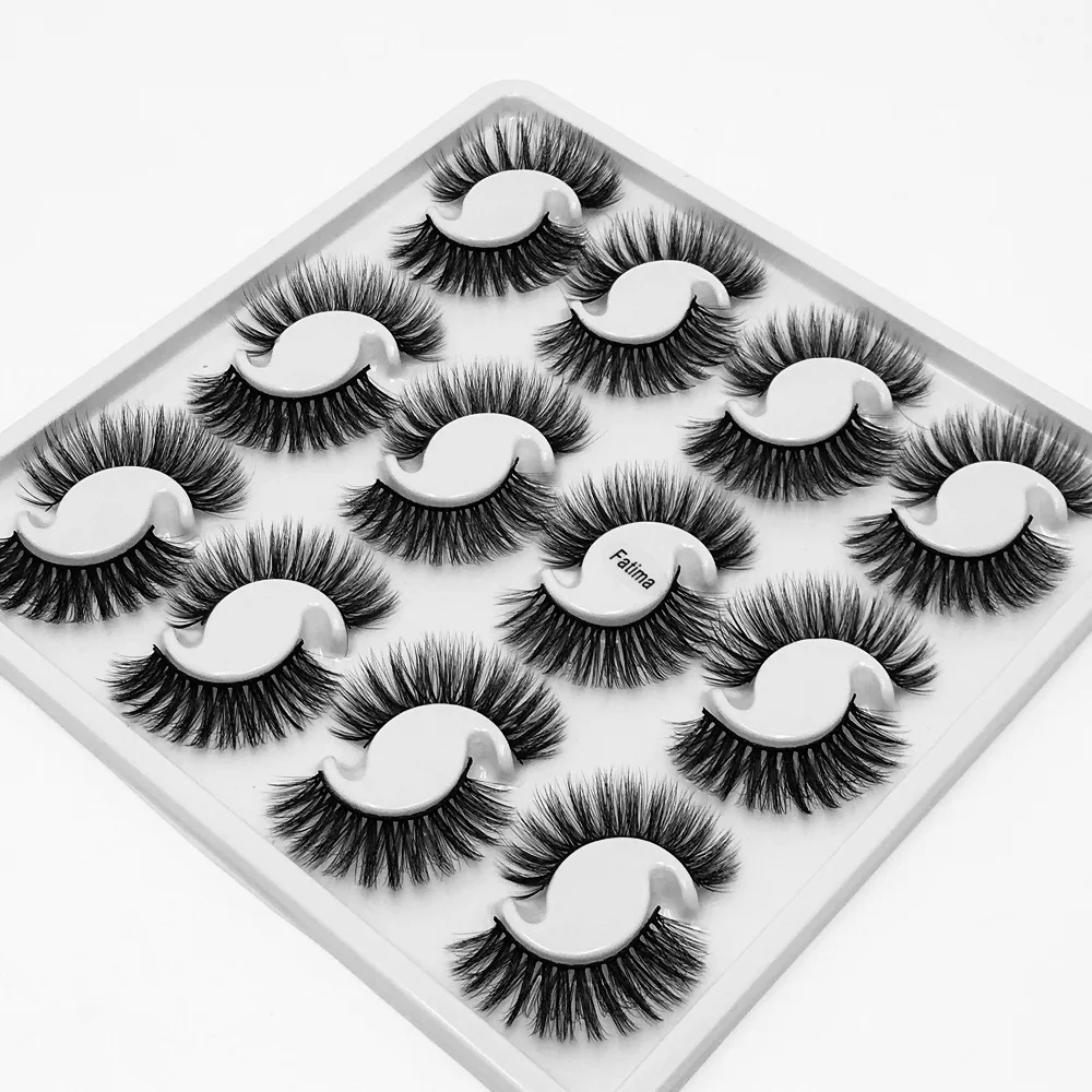 SEXYSHEEP 12 pairs 20mm natural 3D false eyelashes fake lashes makeup kit Mink Lashes extension mink eyelashes maquiagem