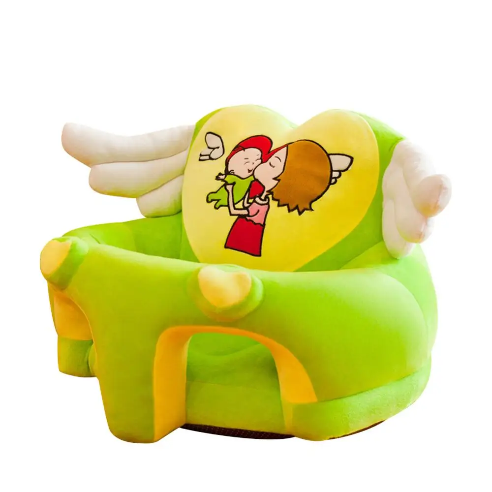 Мягкий плюшевый чехол на стул для детского дивана, супермягкое комфортное сидение в форме самолета из мультфильма без волос и без цвета, долговечное - Цвет: 19