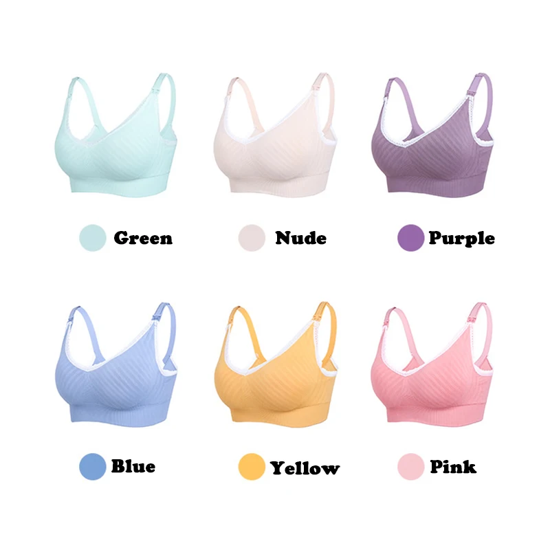 ZTOV Nursing Bra Lace Breastfeeding Maternity Clothes Underwear for Pregnant Women Wire Free Sleep Bra Plus Size A B C D E F Cup