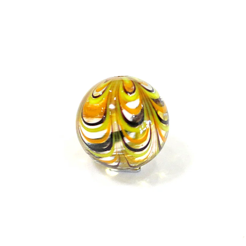 Handmade 25mm Colorful Murano Glass Marbles for Home Decor and Kids' Play