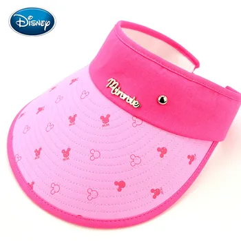 

Disney Children Sun Visor Hats Windproof Caps For Outdoor Protection Sunscreen Hats For Kids Soft Empty Top Big Cap