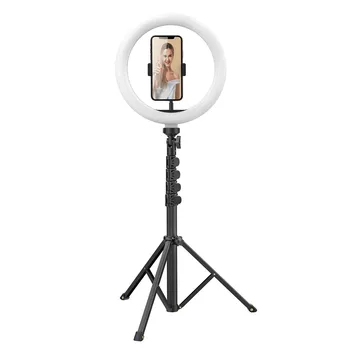 

10inch LED Selfie Ring Light Dimmable LED Ring Lamp With tripod Video Phone Light Ringlight For Live YouTube Fill Light 420#2