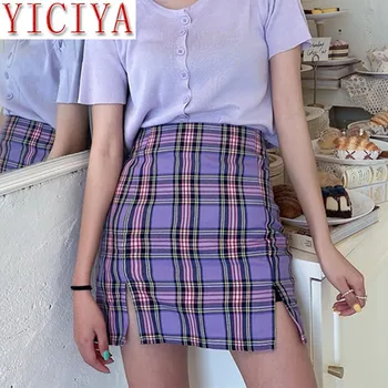 

summer female Korean Colored Plaid Smoke Women 2020 Student Chic Short Smoking Fashion Sexy Mini Smoking Summer Women Smoking