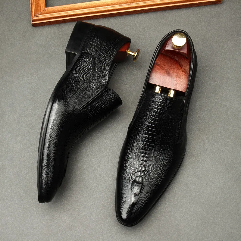 Genuine Leather Men Dress Shoes