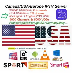 World IP tv Smarters IP tv подписка США с 9000 + IP tv для M3u Android Enigma2 Smart tv PC Linux