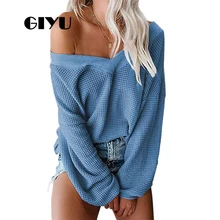 ^#Cheap GIYU Sexy V Neck Sweater Autumn Winter Knit Drop Shoulder Jumpers Casual Long Lantern Sleeve Pullover sueter mujer invierno ^#Cheap GIYU Sexy V Neck Sweater Autumn Winter Knit Drop Shoulder Jumpers Casual Long Lantern Sleeve Pullover sueter mujer invierno