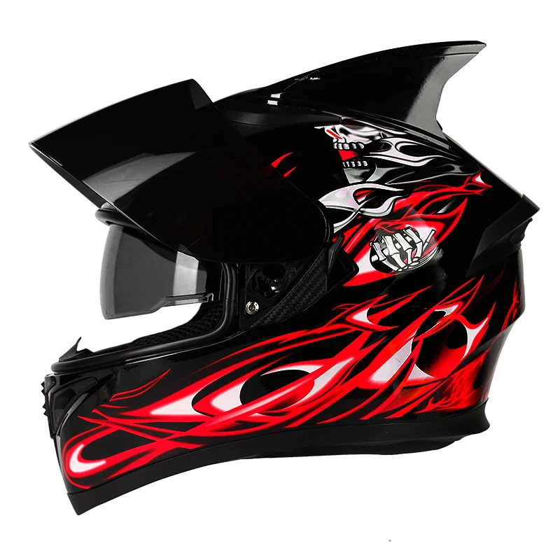 Полнолицевой шлем Casco мотошлем мотоциклетный шлем для гонок kask Casque Moto Full Face Kask горные DOT одобрены - Цвет: c4