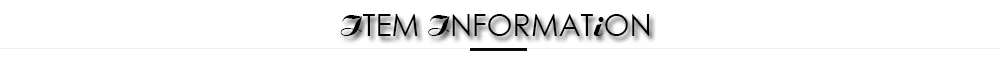 item information