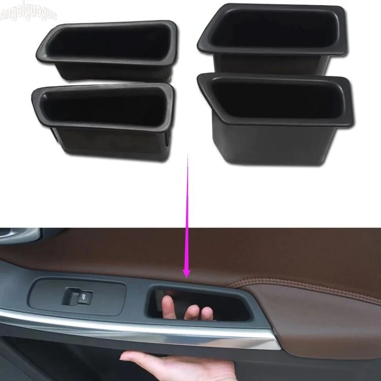 For VOLVO XC60 S60 V60 S60L Car Front Or Rear Doors Handle Box Phone Holder Card Bag Storage Upgrade Accessories Car styling