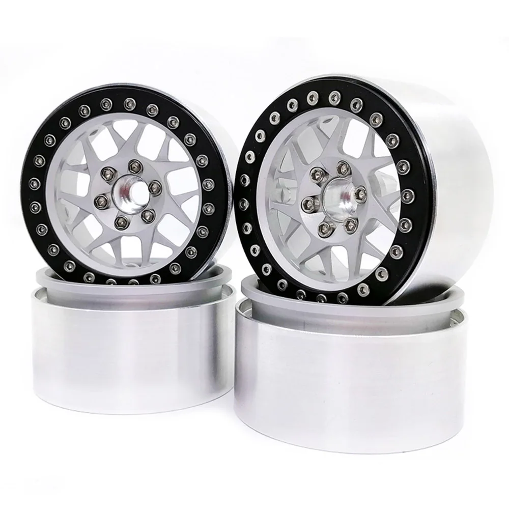 Новые 4 шт. 1/10 RC Рок Гусеничный алюминиевый сплав 2 Beadlock Колесные диски для осевого