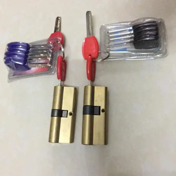 

Security Door Handle Lock Core Insert Lock Cylinder World Lock Computer Slot ABC Spoon Copper Cylinder with Seven Copper Key