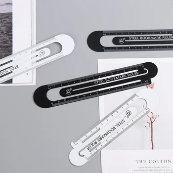 

Measuring Ruler Ironl Ruler Bookmarker Pagination Mark Drawing Learning Tool Stationery Math Learn School Educational Supplies